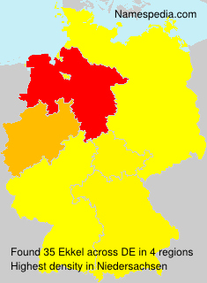 Surname Ekkel in Germany Surname Ekkel in Germany
