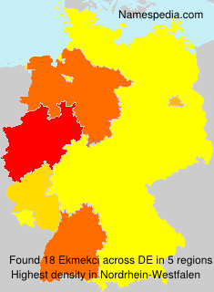 Surname Ekmekci in Germany Surname Ekmekci in Germany