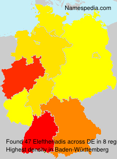 Surname Eleftheriadis in Germany Surname Eleftheriadis in Germany