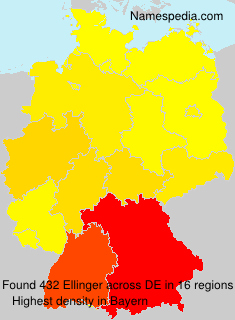 Surname Ellinger in Germany Surname Ellinger in Germany