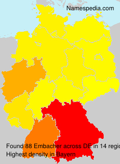Surname Embacher in Germany Surname Embacher in Germany