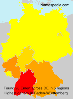Surname Emert in Germany Surname Emert in Germany