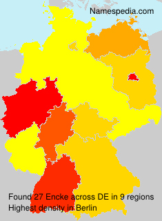 Surname Encke in Germany Surname Encke in Germany