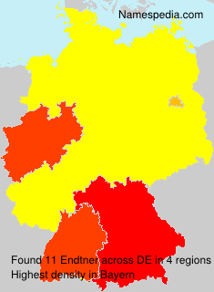Surname Endtner in Germany Surname Endtner in Germany