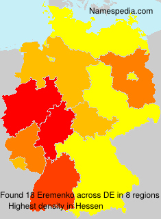 Surname Eremenko in Germany Surname Eremenko in Germany