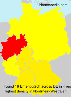 Surname Ernenputsch in Germany