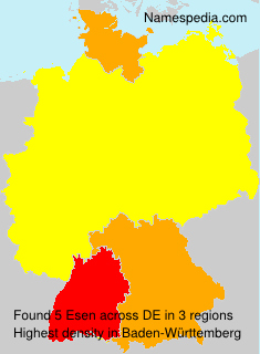 Surname Esen in Germany Surname Esen in Germany
