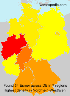 Surname Esmer in Germany Surname Esmer in Germany