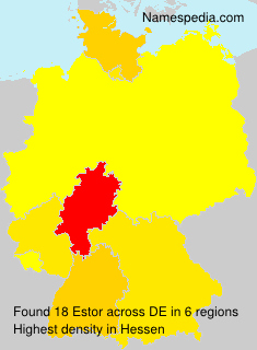 Surname Estor in Germany Surname Estor in Germany