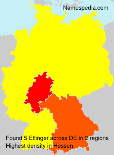 Surname Etlinger in Germany Surname Etlinger in Germany