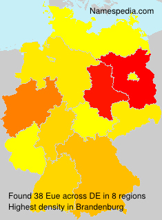 Surname Eue in Germany Surname Eue in Germany