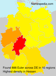 Surname Euler in Germany Surname Euler in Germany