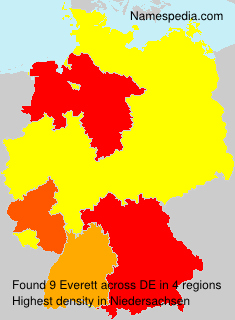 Surname Everett in Germany Surname Everett in Germany