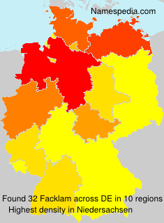 Surname Facklam in Germany Surname Facklam in Germany