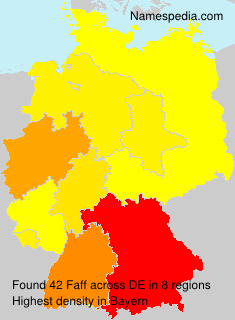 Surname Faff in Germany Surname Faff in Germany