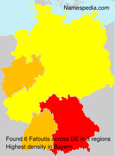 Surname Fafoutis in Germany Surname Fafoutis in Germany