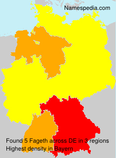 Surname Fageth in Germany Surname Fageth in Germany