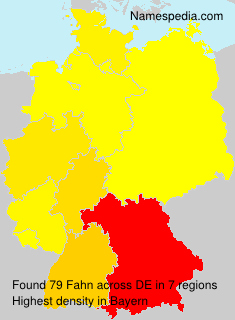Surname Fahn in Germany Surname Fahn in Germany