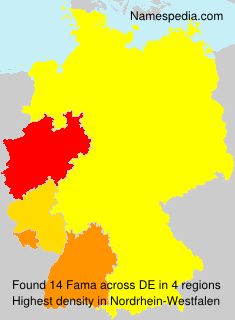 Surname Fama in Germany Surname Fama in Germany