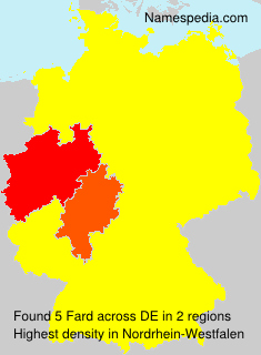 Surname Fard in Germany