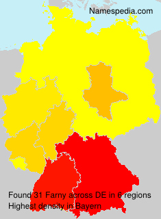 Surname Farny in Germany Surname Farny in Germany