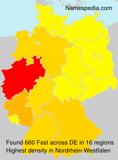 Surname Fast in Germany Surname Fast in Germany