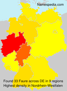 Surname Faure in Germany Surname Faure in Germany
