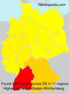 Surname Fauser in Germany Surname Fauser in Germany