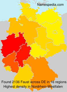Surname Faust in Germany Surname Faust in Germany