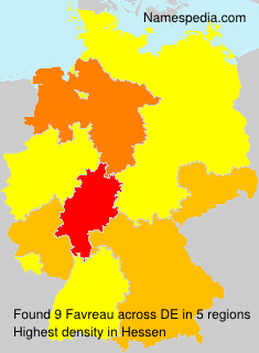 Surname Favreau in Germany Surname Favreau in Germany