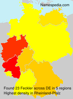 Surname Feckler in Germany Surname Feckler in Germany
