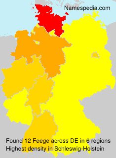 Surname Feege in Germany Surname Feege in Germany
