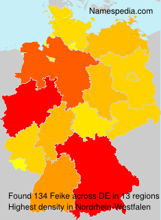 Surname Feike in Germany Surname Feike in Germany