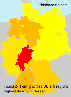 Surname Feiling in Germany Surname Feiling in Germany