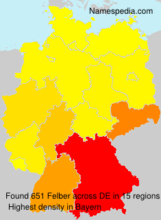 Surname Felber in Germany Surname Felber in Germany