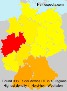 Surname Felder in Germany Surname Felder in Germany