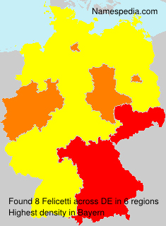 Surname Felicetti in Germany Surname Felicetti in Germany
