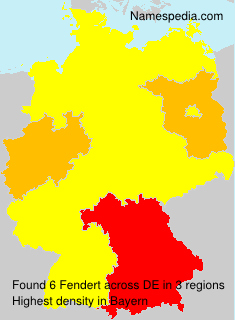 Surname Fendert in Germany Surname Fendert in Germany