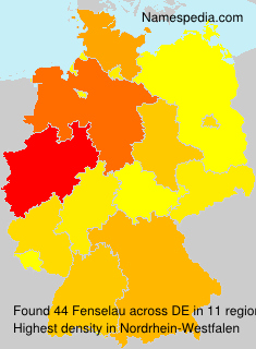 Surname Fenselau in Germany Surname Fenselau in Germany