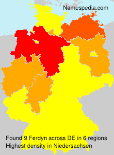 Surname Ferdyn in Germany Surname Ferdyn in Germany