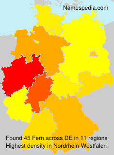 Surname Fern in Germany Surname Fern in Germany