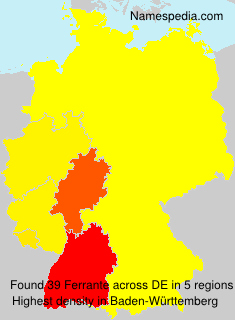 Surname Ferrante in Germany Surname Ferrante in Germany