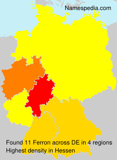 Surname Ferron in Germany Surname Ferron in Germany