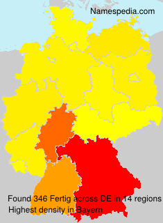 Surname Fertig in Germany Surname Fertig in Germany