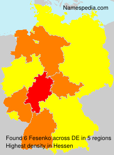 Surname Fesenko in Germany Surname Fesenko in Germany