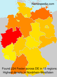 Surname Fester in Germany Surname Fester in Germany