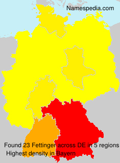 Surname Fettinger in Germany Surname Fettinger in Germany