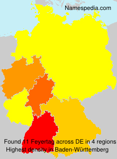 Surname Feyertag in Germany Surname Feyertag in Germany