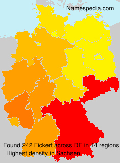 Surname Fickert in Germany Surname Fickert in Germany