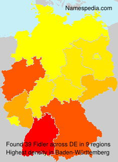 Surname Fidler in Germany Surname Fidler in Germany